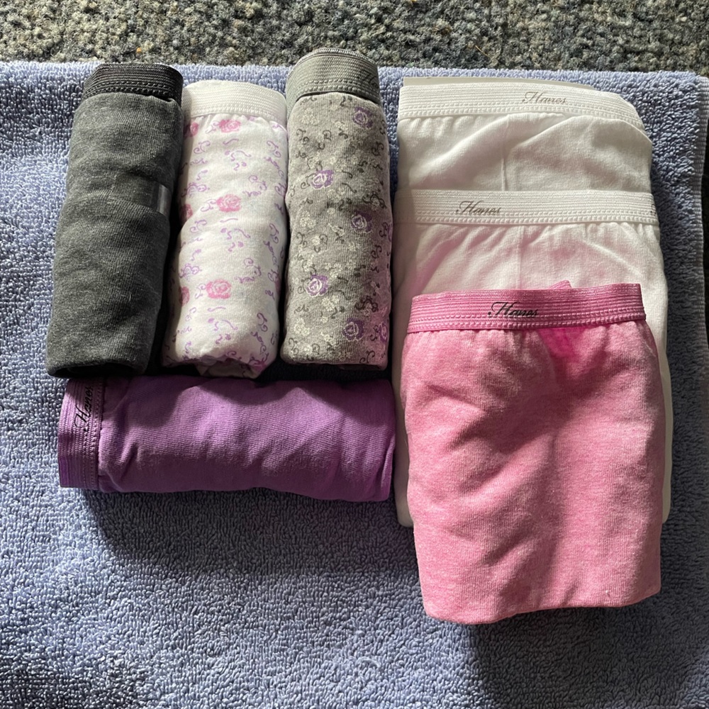 Lot of 7. Hanes women’s briefs